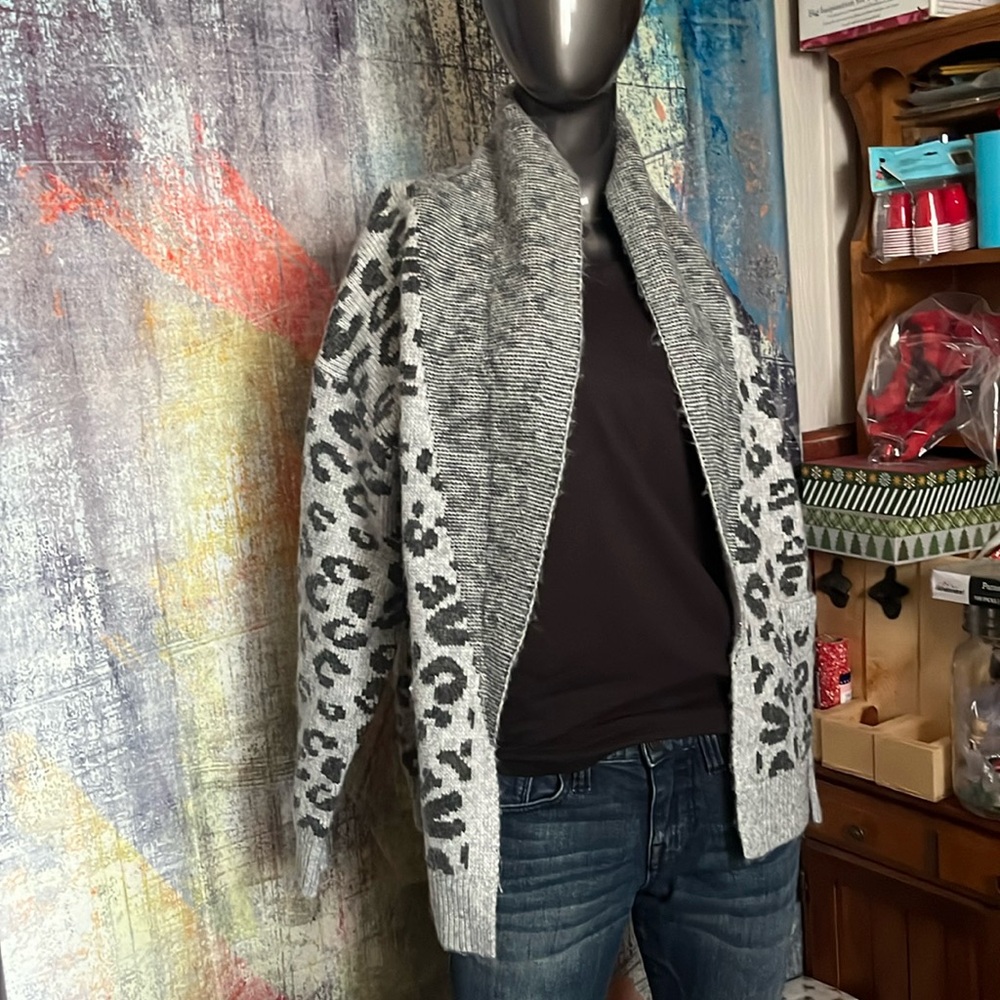 NWT cheetah sweater- super soft material